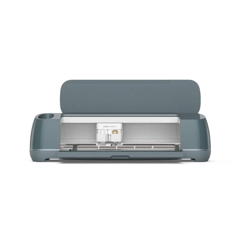 Cricut Maker 4/ Engineered for speed & accuracy/ Expanded project possibilities - Makes projects up to 30.4cm x 60.9cm on a machine mat & up to 3.6m long with Smart Materials/ Built-in sensor - Recognises & precision-cuts around inkjet-printed images to create full-colour stickers & so much more/ Writes draws foils & scores - Embellishes projects with flawless text detailed illustrations or easy-to-fold creases for cards & 3D projects/ Debosses engraves & more - 13 compatible tools means this machine can deboss leather engrave metal cut wood & so much more