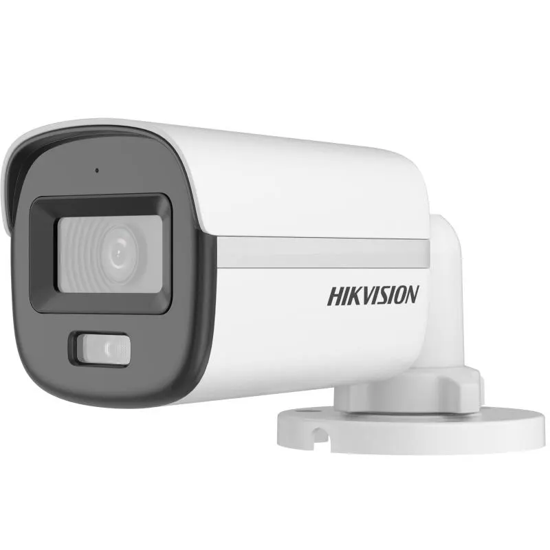 Hikvision 2 MP Analogue Smart Hybrid Light with ColorVu Fixed Mini Bullet Camera 2.8mm 20m IR 20m WL Built-in Mic