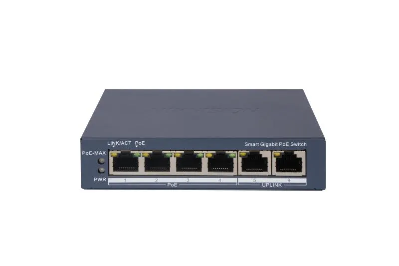 4Ports L2 Smart Managed 4 Gigabit RJ45 PoE ports 2 Gigabit RJ45 port