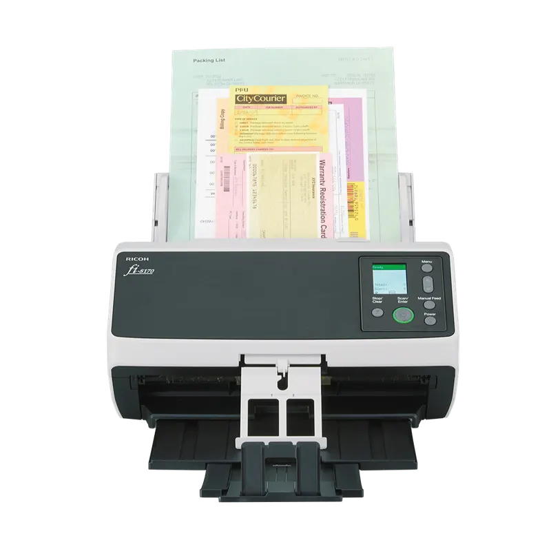 Ricoh fi-8170 A4 70ppm/140ipm Duplex ADF USB3.2 LED Desktop Workgroup Scanner -please purchase clover cable