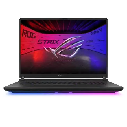 ASUS ROG STRIX SCAR 18 / 18-inch 2.5K (2560 x 1600 WQXGA) 16:10 ROG Nebula HDR Display / Intel® Core™ Ultra 9 Processor 275HX 2.7 GHz (36MB Cache up to 5.4 GHz 24 cores 24 Threads)/ Intel® AI Boost NPU up to 13 / DDR5 32GB ( 16GB DDR5-5600 SO-DIMM the memory speed of the systems vary by CPU SPEC *2 ) / 2TB PCIe® 4.0 NVMe™ M.2 Performance SSD + 1x M.2 SSD / NVIDIA® GeForce RTX™ 5080 Laptop GPU 16GB GDDR7 / Backlit Chiclet Keyboard Per Key RGB with Copilot key / Fast charging ( Recharge from 0-50% in 30 minutes ) / Incl. ROG backpack / Off Black / Windows 11 Home / 1YR PUR Warranty