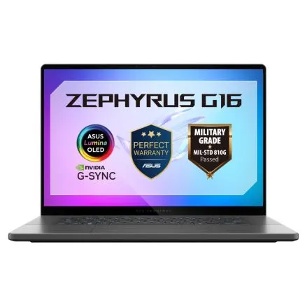 ASUS ROG Zephyrus Intel® Core™ Ultra 9 Processor 285H 2.9 GHz (24MB Cache up to 5.4 GHz 16 cores 16 Threads) Intel® AI Boost NPU up to 13 LPDDR5X 16GB ( 16GB LPDDR5X 7467 on board(Actual memory speeds may vary by CPU configuration.) ) 1TB PCIE G4 SSD NVIDIA® GeForce RTX™ 5070 Laptop GPU WIN11 HOME GRAY WARRANTY - 1-Year Carry-In