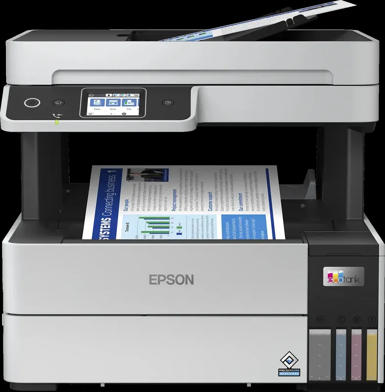 Epson 37ppm Mono 23ppm Colour A4 Print Scan Copy Fax USB Wi-Fi/Wi-FiDirect Ethernet AutoDuplexPrint ADF incl 1 set of ink (2 x Black)