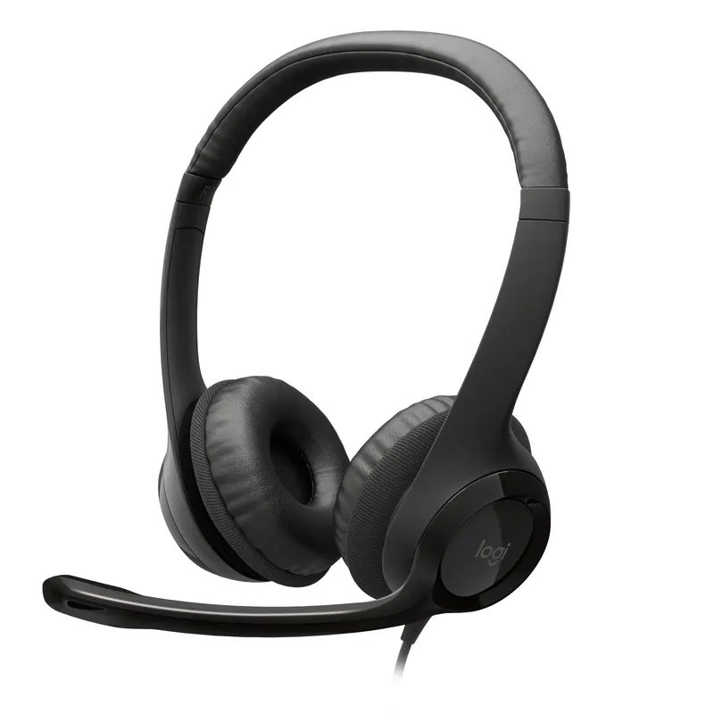 Logitech H390 - Stereo Headset - Black - USB