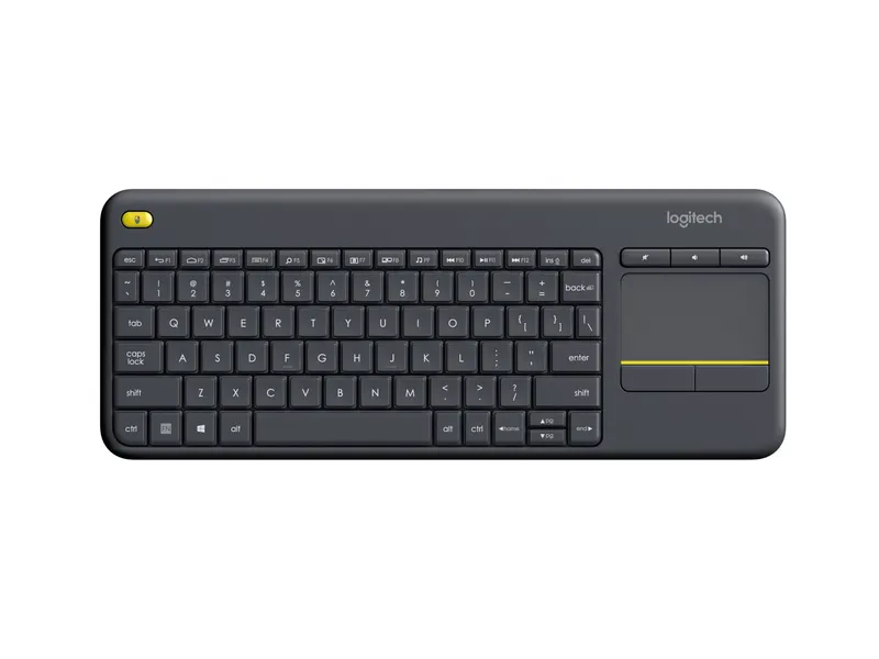 Logitech K400 Plus - Wireless Keyboard - Touchpad - Black - USB