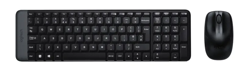 Logitech MK220 - Wireless Keyboard and Mouse combo - Black - USB