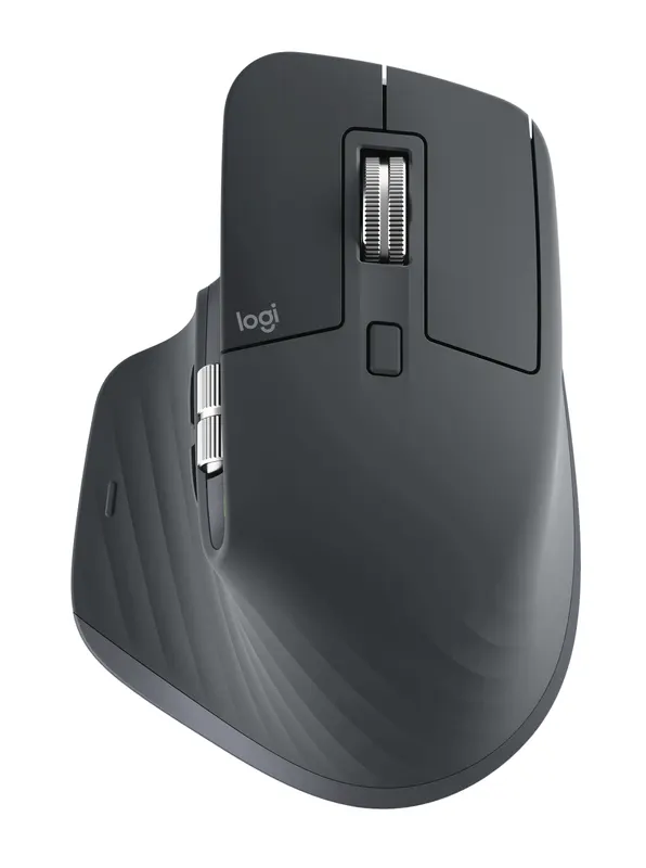 Logitech MX Master 3s - Bluetooth - Silent - Graphite - Horizontal scroll wheel