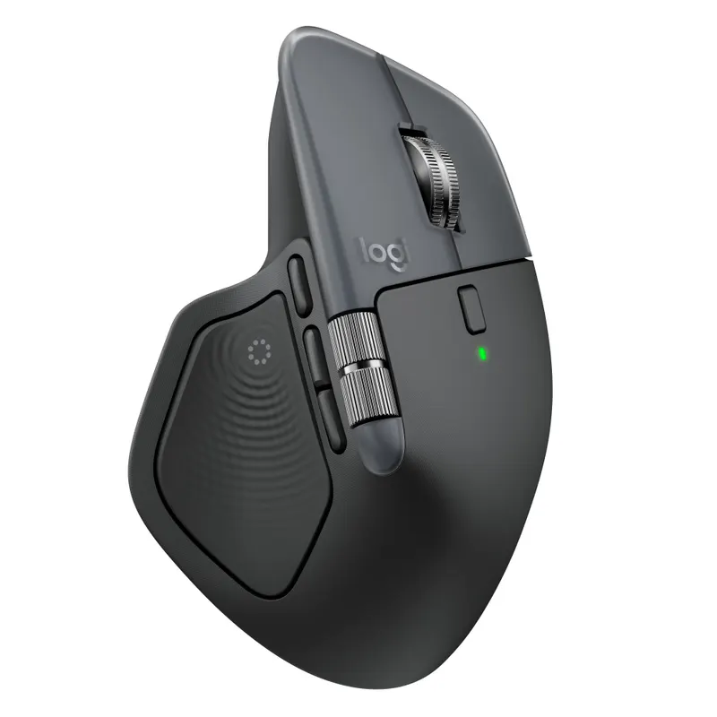 Logitech MX Master 4 – Wireless Mouse Bluetooth – Silent – Graphite - Horizontal scroll wheel – Haptic feedback – Logi Bolt Receiver