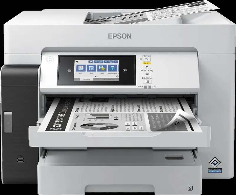 Epson 25ppm Mono A3+ Print Scan Copy Fax USB/USBHost Wi-Fi/Wi-FiDirect Ethernet PCL AutoDuplexPrint&Scan ADF incl 1 ink