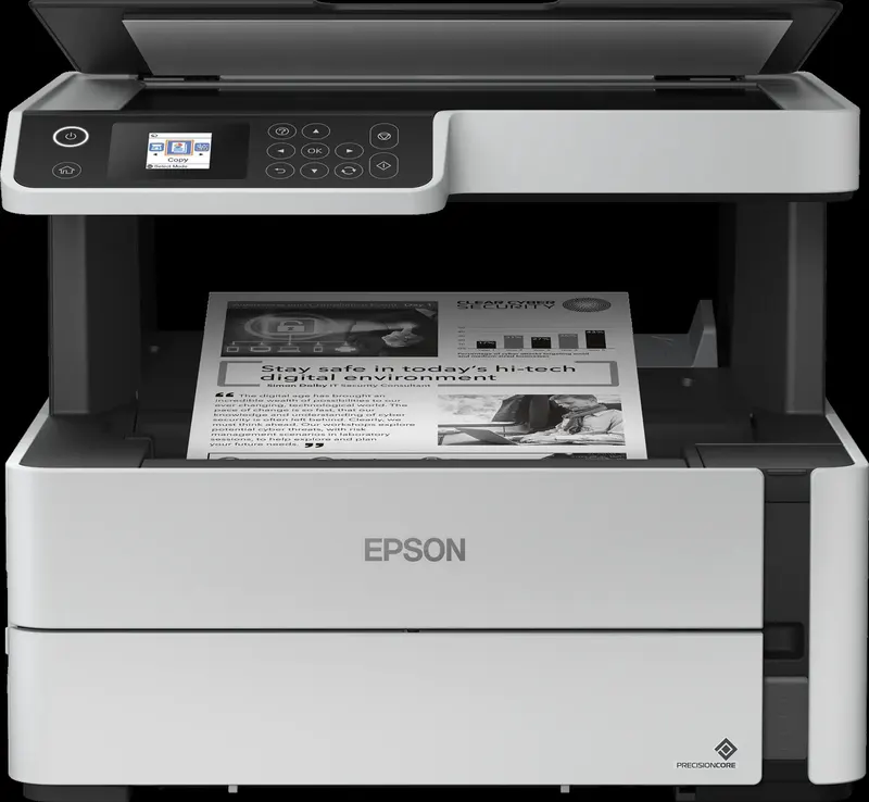 Epson 39ppm Mono A4 Print Scan Copy USB Wired Wireless WiFi Direct Ethernet Duplex Print Only incl 2 ink bottles