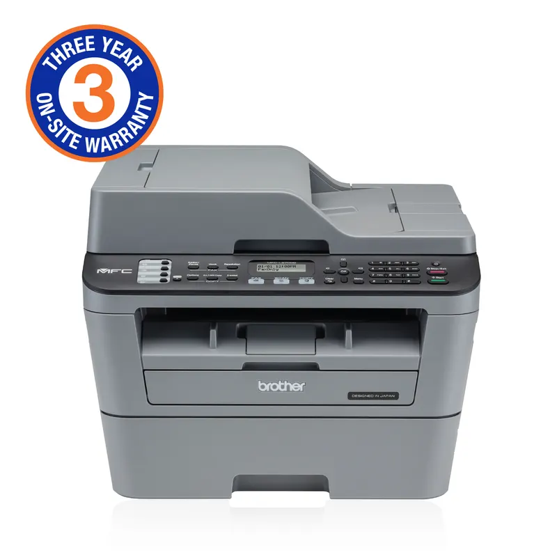 Brother Mid-Range Mono Laser MFC with Duplex printing and wired and wireless printing capabilities (3YR onsite)