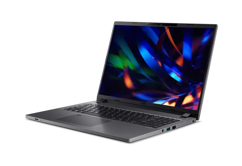 Acer TravelMate TMP216-51-G2-TCO-51HB 16"WUXGA SlimBezel IPS i5-1335U LTE 16 GB DDR5 Memory (1 x extra DIMM slot) 1024GB PCIe nVMe SSD Micro SD card reader WIFI6E+BT Acer PBA FPR FHD IR camera 53Wh Li-ion battery 65W TypeC adapter Win11 Pro 3 Years On Site Warranty