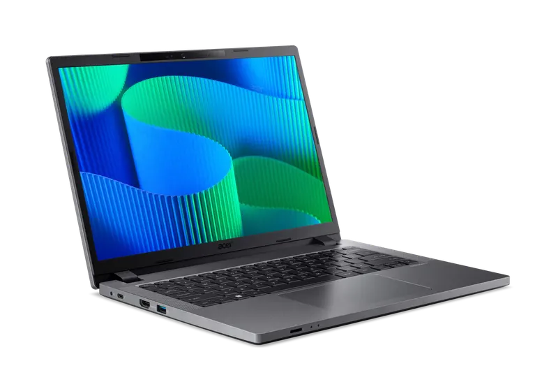 Acer TravelMate TMP214-55-39GY 14" WUXGA IPS SlimBezel LTE Intel Core i3-1315U Processor 8 GB DDR4 512GB PCIe NVMe SSD SD card reader WIFI6E+BT 2x2 AX+BT 6E 53Wh Li-ion battery 65W TypeC adapter Windows 11 Home 3 YRS OSW