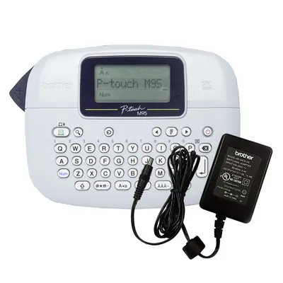 Brother Handheld 2 Line Label Printer/ 9 - 12 MK tapes/ Adapter included