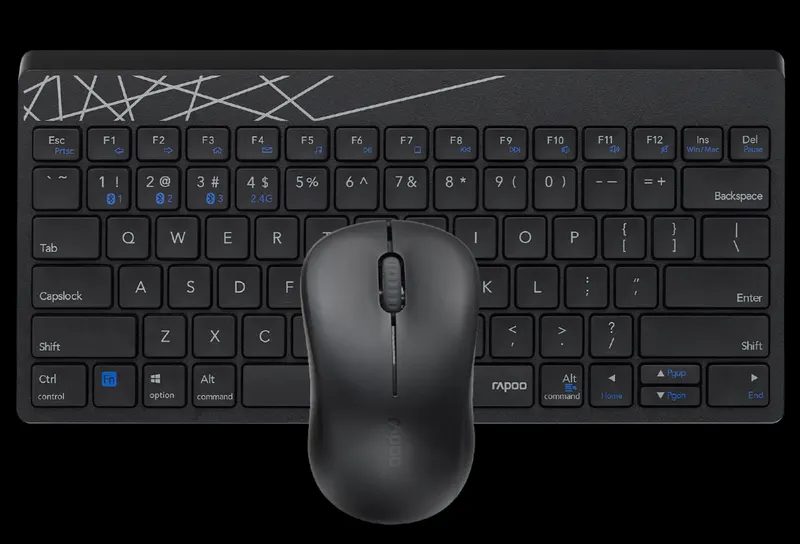 8000GT - Multi-mode wireless keyboard and mouse combo - Mini
