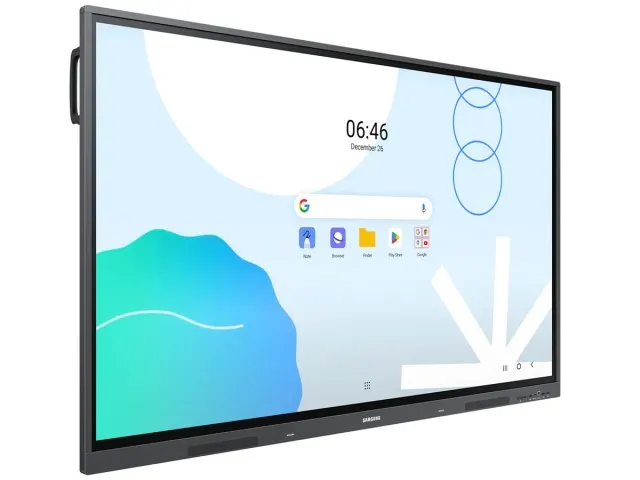 SAMSUNG 86" ANDROID NTERACTIVE WHITEBOARD WAD - 7 YEAR ONSITE WARRANTY - ANDROID INTERACTIVE WHITEBOARD 7 YEAR WARRANTY 3 840 X 2 160 60HZ 8MS RESPONSE TIME (G-TO-G) 400CD/M² BRIGHTNESS (TYP.) 1 200:1 CONTRAST RATIO BUILT IN SPEAKER (15W X 2CH) HDMI INPUT X 3 USB C OPS 5 X USB INPUT HDMI OUT X 1 40 PTS TOUCH WIFI BLUETOOTH ANDROID 13 EDLA CERTIFIED ANDROID MODEL (GOOGLE PLAY SUPPORTED).