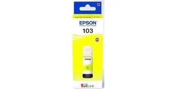 Epson 103 Ink Bottles Yellow 65ml EcoTank L1110 / L1250 / L3110 / L3150 / L3210 / L3211 / L3250 / L3252 / L3550 / L3560 / L5190 7500 pages