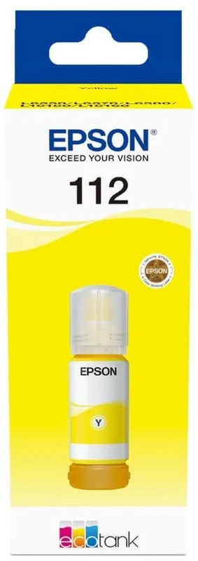 Epson 112 Ink Bottles Yellow 70ml L6580 / L15150 / L15160 6000 pages