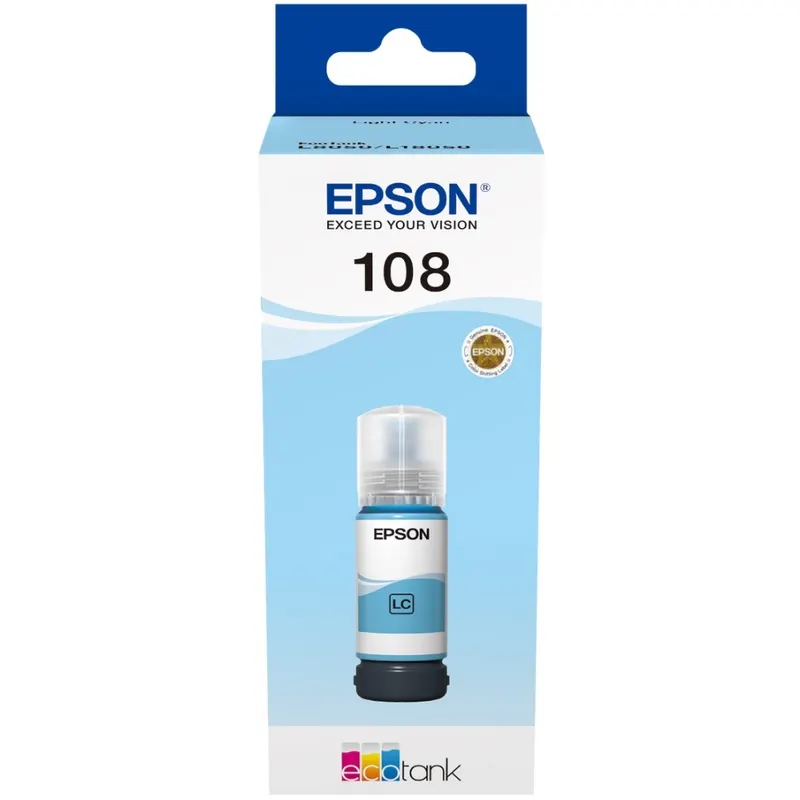 Epson 108 Ink Bottle Ligh Cyan 70ml for L8050 / L18050