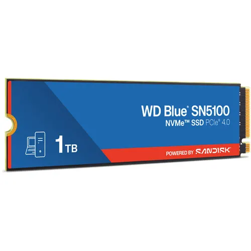 WD Blue 1TB NVMe SSD - Read Speed up to 7100 MB/s Write Speed to up 6700 MB/s PCIe 4.0 x4 nCache 4.0 600TBW