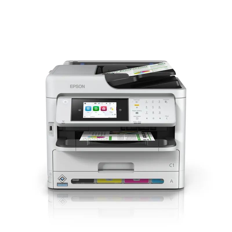 Epson 34ppm Mono & Colour A4 Print Scan Copy Fax USB Wired Wireless WiFi Direct Duplex Print Only incl initialisation ink bags only
